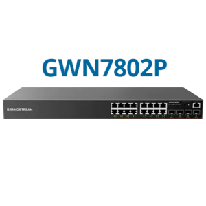 Grandstream GWN7802P | 16-Port PoE+ Layer 2+ Managed Switch with 4 SFP Uplinks |